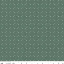 Dots in Dark Sage