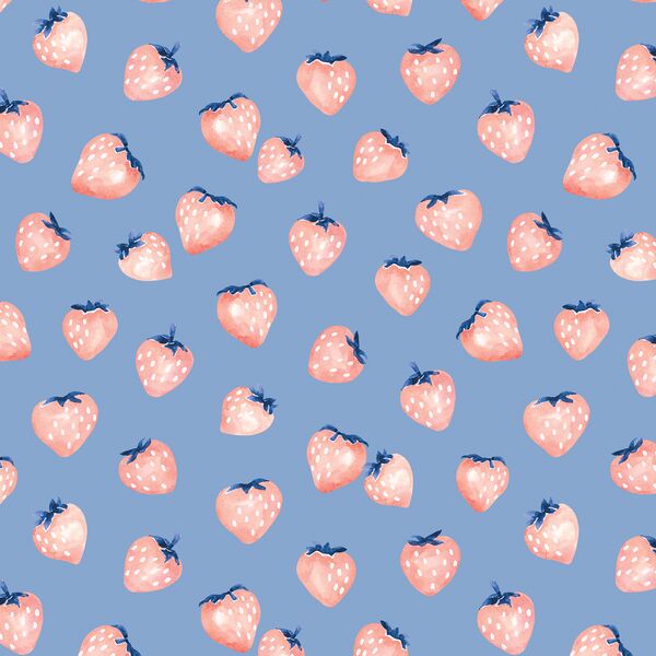Strawberries in Blue Jay