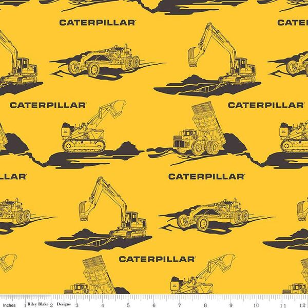 Vintage Caterpillar Main in Yellow