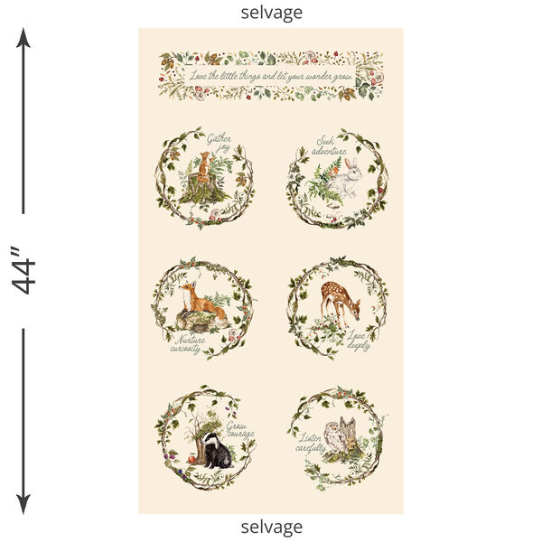 Wherever You Go Panel in Eggshell