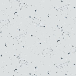 Zoo Constellations in Cool Blue