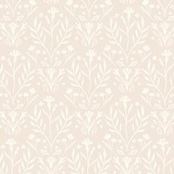 Floral Wilderness in Cream on Birch