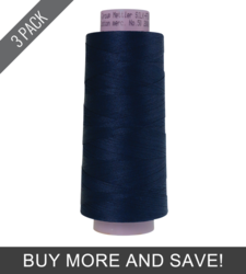 Navy (9150-0825) - Silk Finish Cotton 50wt - 2000 Yards (3 Pack)