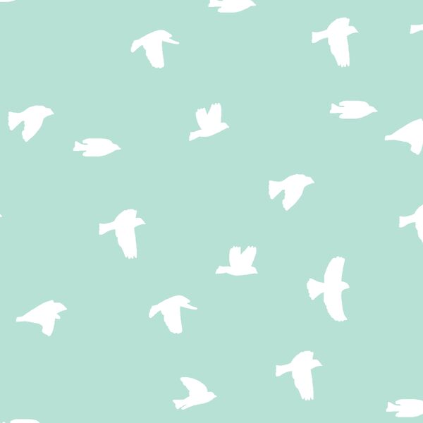 Flock Silhouette in Aloe