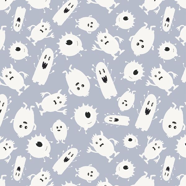 Ghost Monsters in Baby Blue