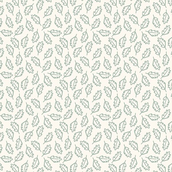 Leaves in Mint on Cream