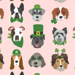 Large Irish Pups in Powder Pink