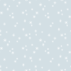 Snow Stars in Icy Blue