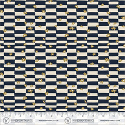 Cottage Check in Navy