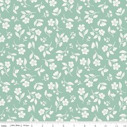 Drifting Blooms in Mint