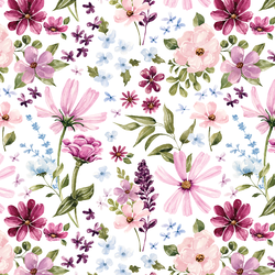 Blooming Field in White