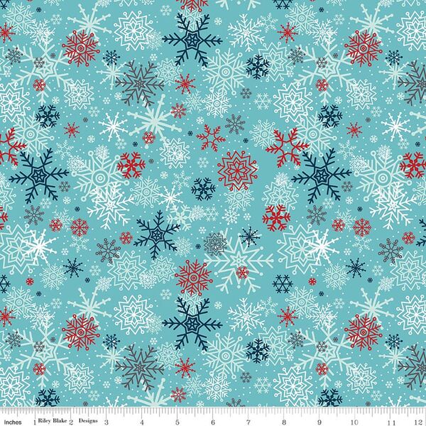 Snowflakes in Blue