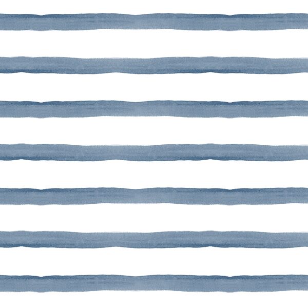 Bretagne Stripe in Dark French Blue