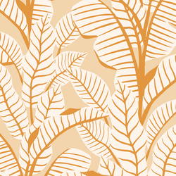 Palm Play in Light Apricot Cream