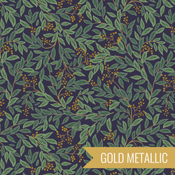 Willowberry in Navy Metallic