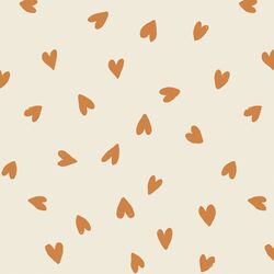 Large Tossed Hearts in Topaz
