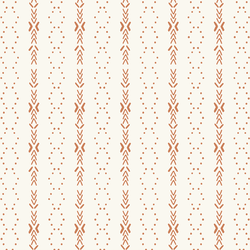 Zigzag Dot in Caramel on Cream