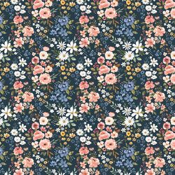 Little Blooming Travels in Midnight Navy
