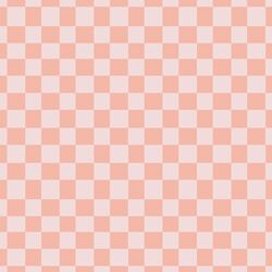Vintage Checkers in Coral