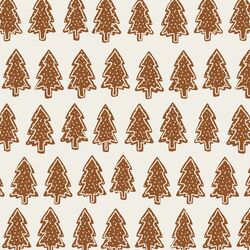 Gingerbread Christmas Trees in Cream