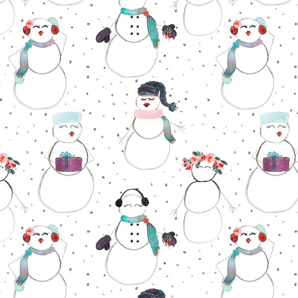 Snow Women in White