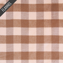 Buffalo Plaid Mini Flannel in Mocha