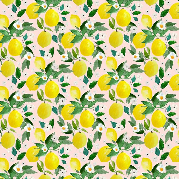Small Lemons in Sunrise Pink