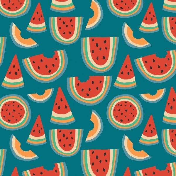 Little Rainbow Melon in Summer Days