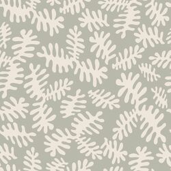Matisse Floral in Cream on Soft Olive