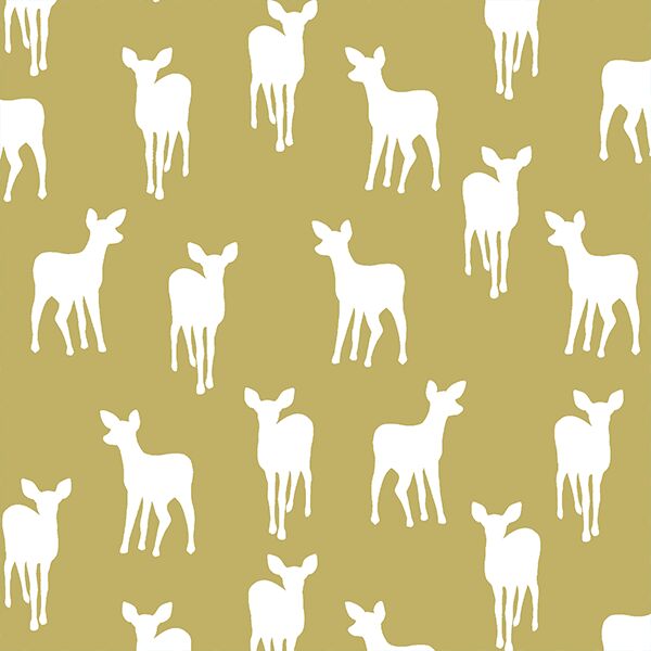 Fawn Silhouette in Brass