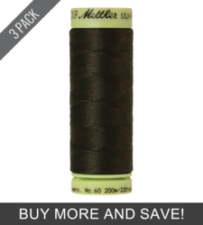 Avocado (9240-0719) - Silk Finish Cotton 60wt - 220 Yards (3 Pack)