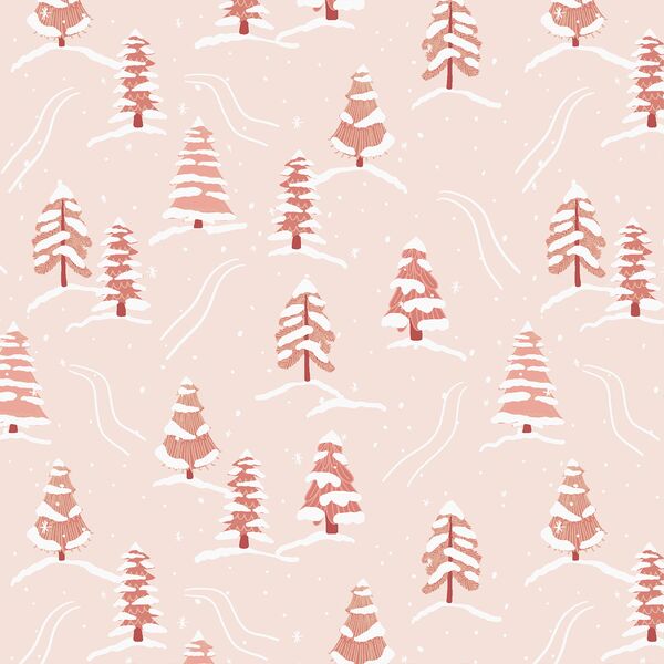 Snowy Path in Satin Pink