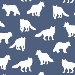 Fox Silhouette in Midnight