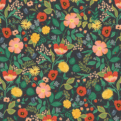 Botanical Floral in Black