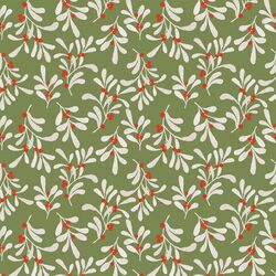 Playful Holly in Pine Green