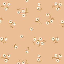 Floret Patch in Dusty Peach