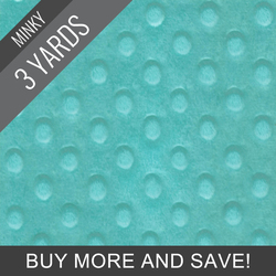 Minky Dimple Dot in Seafoam - 3 Yard Quick Cut