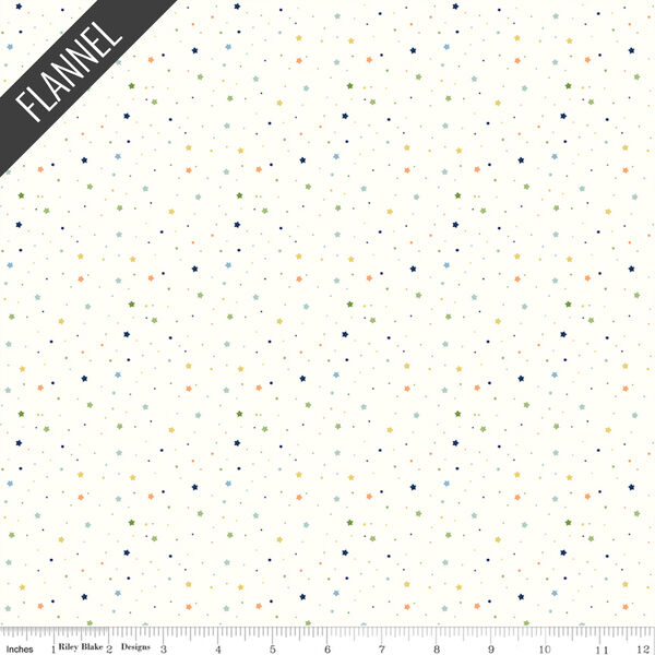 Stars Flannel in Multi