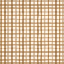 Vintage Gingham in Golden Brown