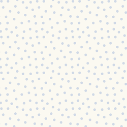 Tossed Polka Dot in Pond Blue on Cream