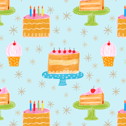 Eat Cake in Light Blue