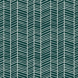 Herringbone in Emerald