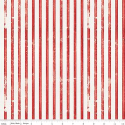 Faded Stripes in Red