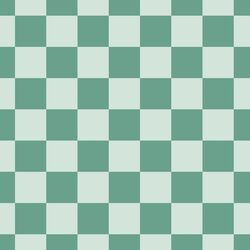 Tonal Checkerboard in Vine and Mint