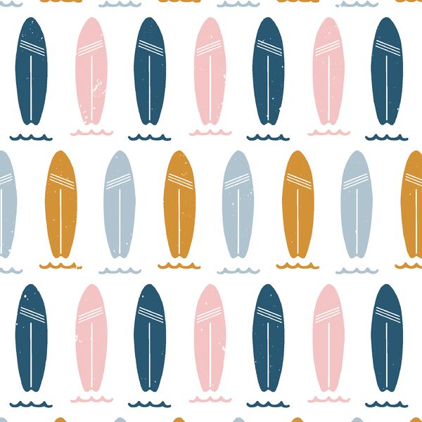 Surfboard Stripes in Sunset