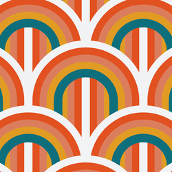Retro Arches in Rainbow