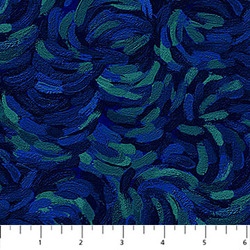 Brushstroke in Dark Blue