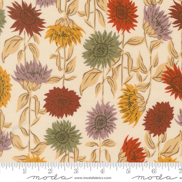 Sunflower Field in Eggshell