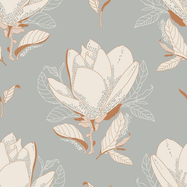 Magnolias in Grey