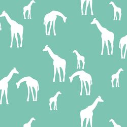Giraffe Silhouette in Succulent